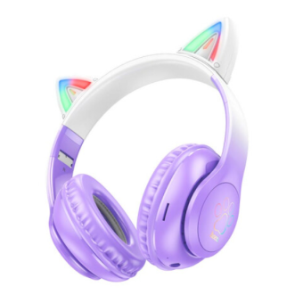 Зображення Навушники Hoco W42 Cat ears BT headphones Purple Grape