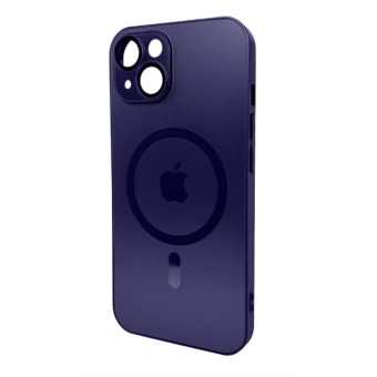 Зображення Чохол для телефона AG Glass Matt Frame Color MagSafe Logo for Apple iPhone 15 Pro Deep Purple