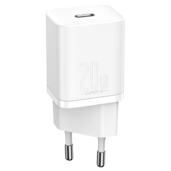 Зображення МЗП Baseus Super Si 20W 1 USB-C (CCSUP-B02) White