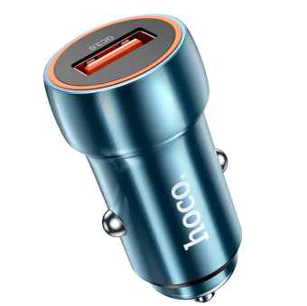 Зображення АЗП Hoco Z46 Blue shield single port QC3.0 18W Sapphire Blue