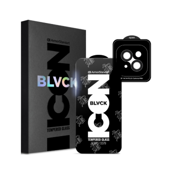 Изображение Защитное стекло Armorstandart Supreme Plus Black Icon Apple iPhone 14 (ARM68071)
