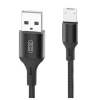XO MicroUSB NB143 Braided 2.4A 1.0m Black