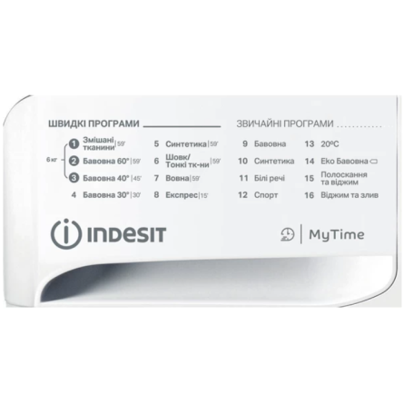 Пральна машина Indesit OMTWSE61051WKUA фото №6