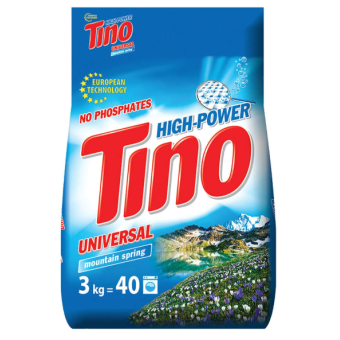 Зображення Порошок для прання Tino High-Power Порошок пральний універсальний Mountain spring, 3 кг