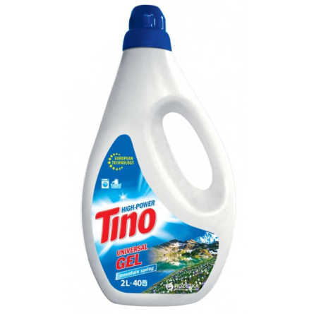 Гель для стирки Tino High-Power Гель для прання кольорових та білих речей Mountain spring, 2 л/65 прань