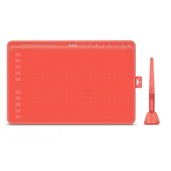 Зображення Графічний планшет Huion HS611 Coral red