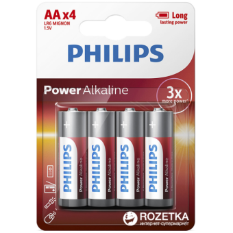 Фотографія Батарейки Philips R 06 Entry Alkaline