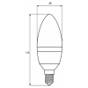 Лампочка Euroelectric LED Лампа CL 6W E14 4000K (100) фото №3