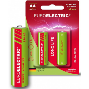 Зображення Батарейки Euroelectric LR6 1,5V blister 2шт (240)