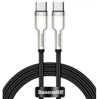 Изображение Baseus Cafule Series Metal Data Cable Type-C to Type-C 100W 1m Black