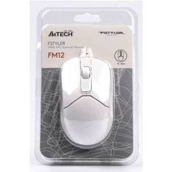 Зображення Комп'ютерна миша A4Tech FM12 (White)
