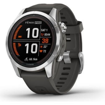Зображення Смарт-годинник Garmin Fenix 7S Pro Solar Silver (010-02776-01)