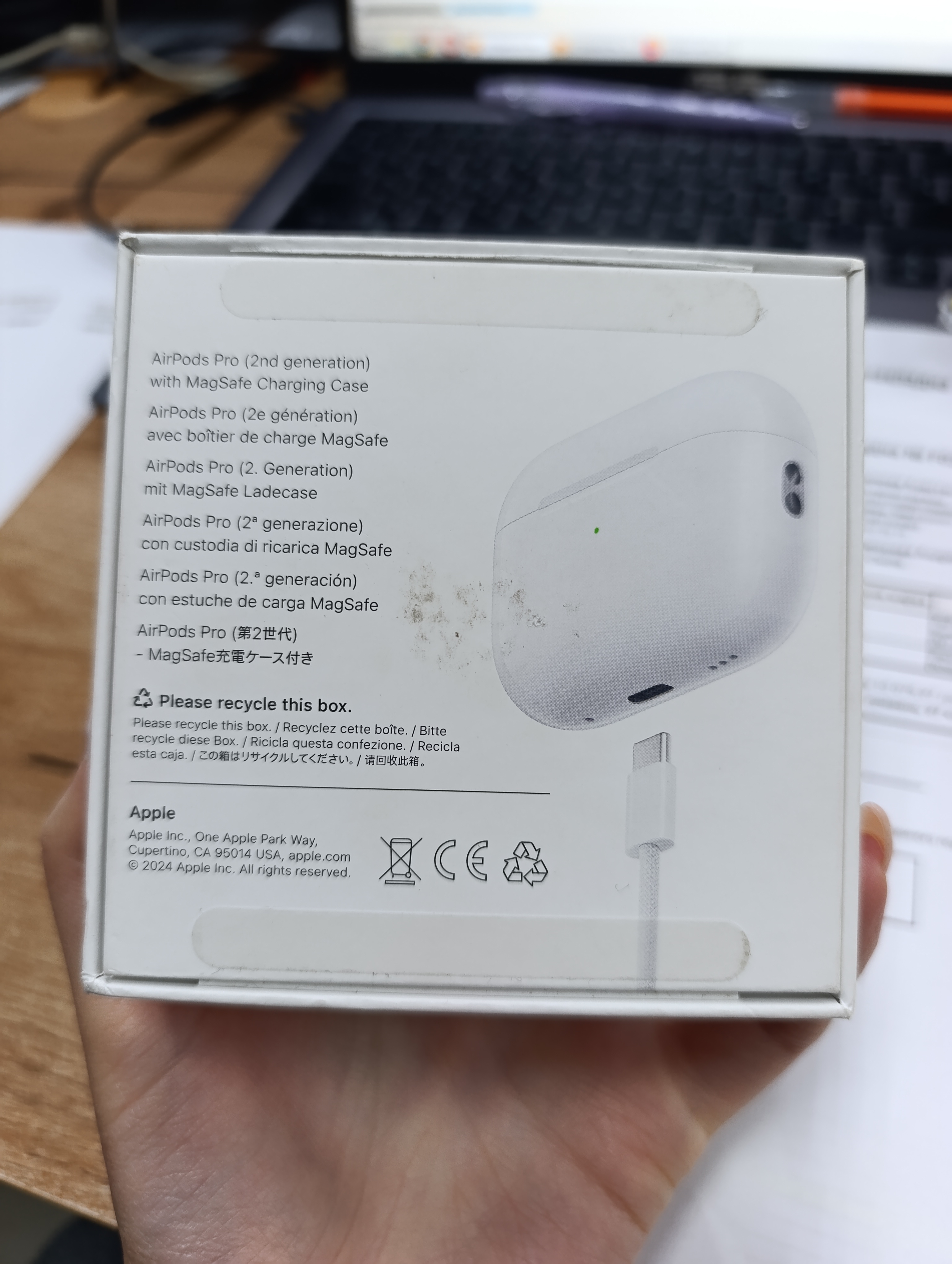 Уцінка * Навушники Apple AirPods Pro (2nd generation) (type-c) (MTJV3) фото №3