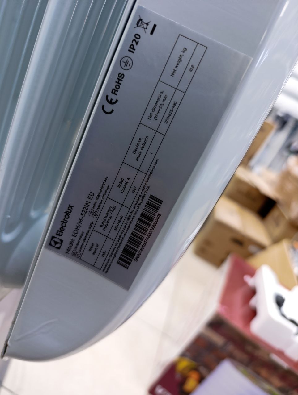 Уцінка *** Обігрівач Electrolux EOH/M-5221N EU (11 секцій) фото №8