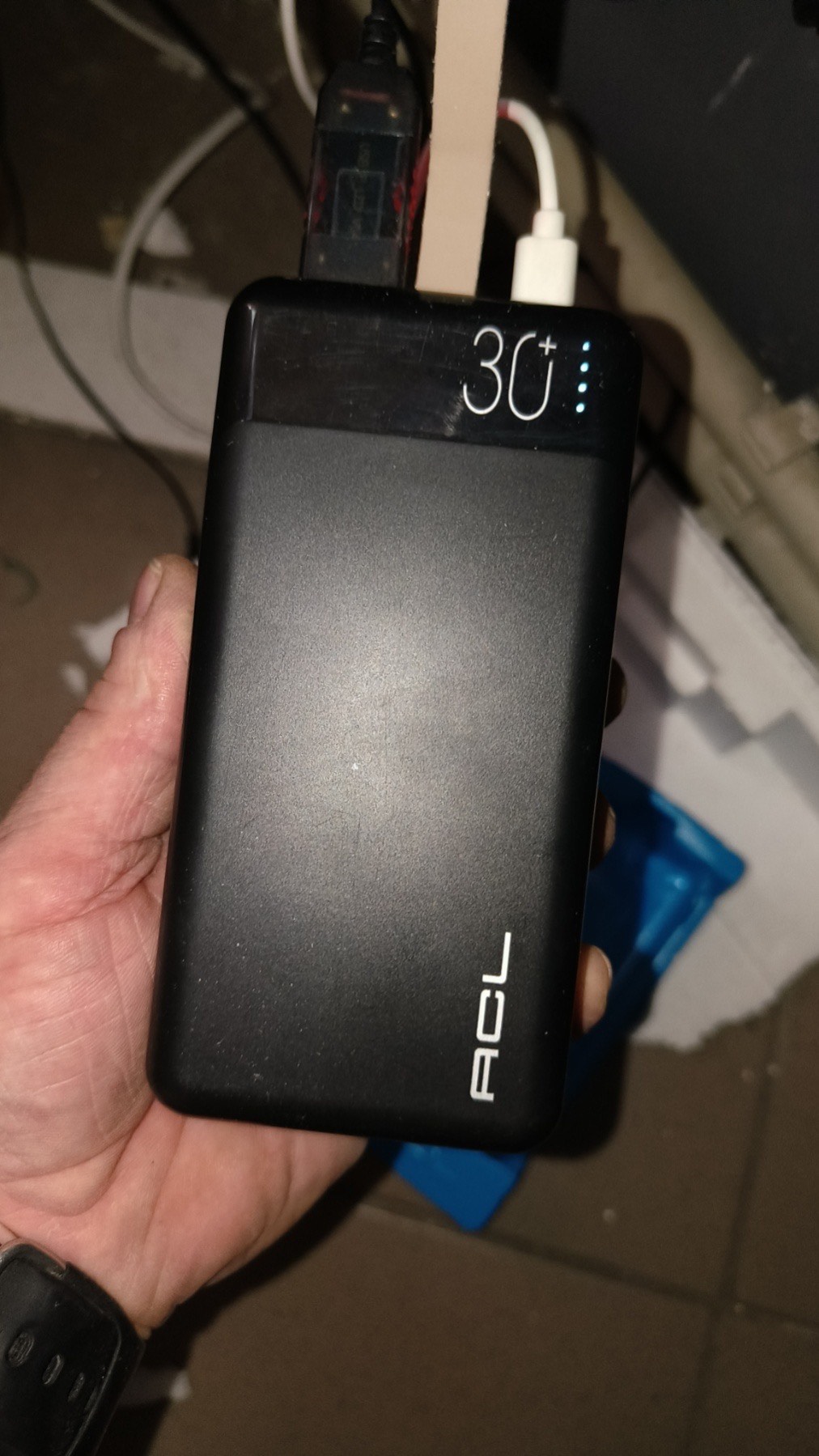 Уцінка ** Мобильная батарея ACL PW-15 Fast Charge 30000 mAh Black фото №8