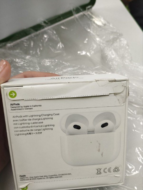 Уцінка * Наушники Apple AirPods (3rd generation) with Lightning Charging Case (MPNY3AM/A) фото №3