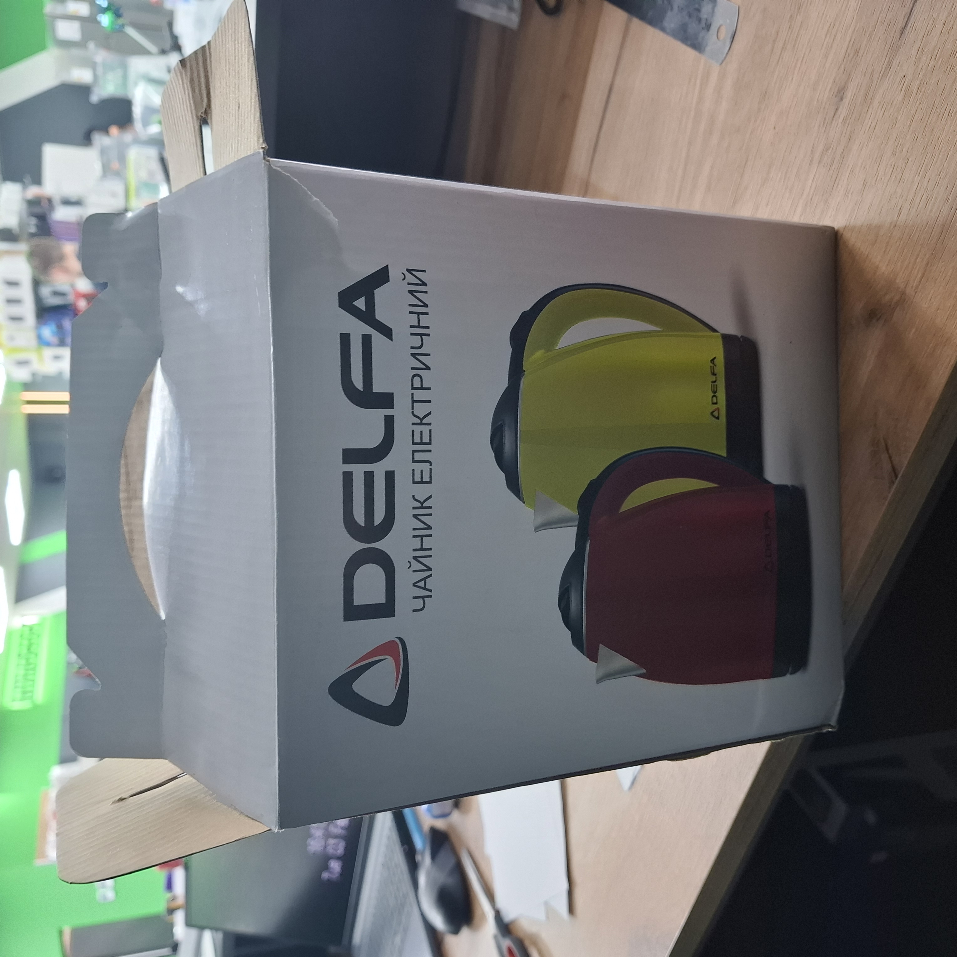 Уцінка * Електричний чайник Delfa DK 3530 X червоний фото №4