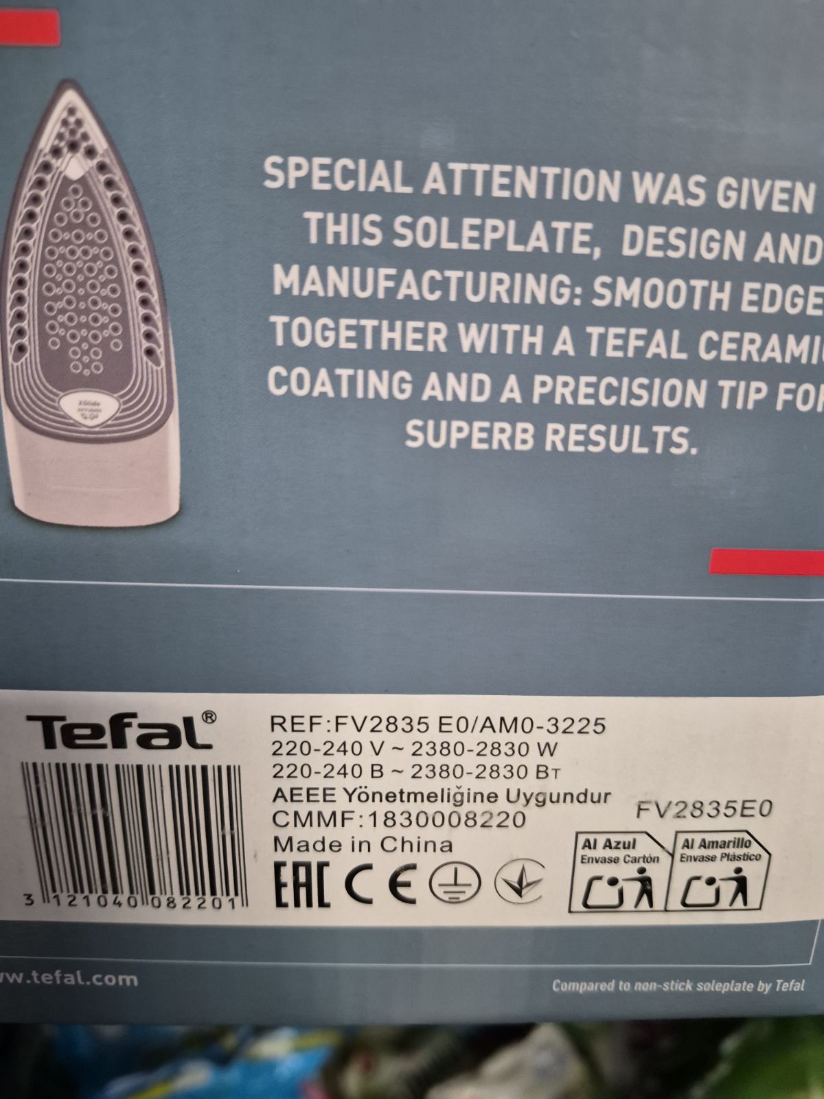 Уцінка * Утюг Tefal FV2835E0 фото №3