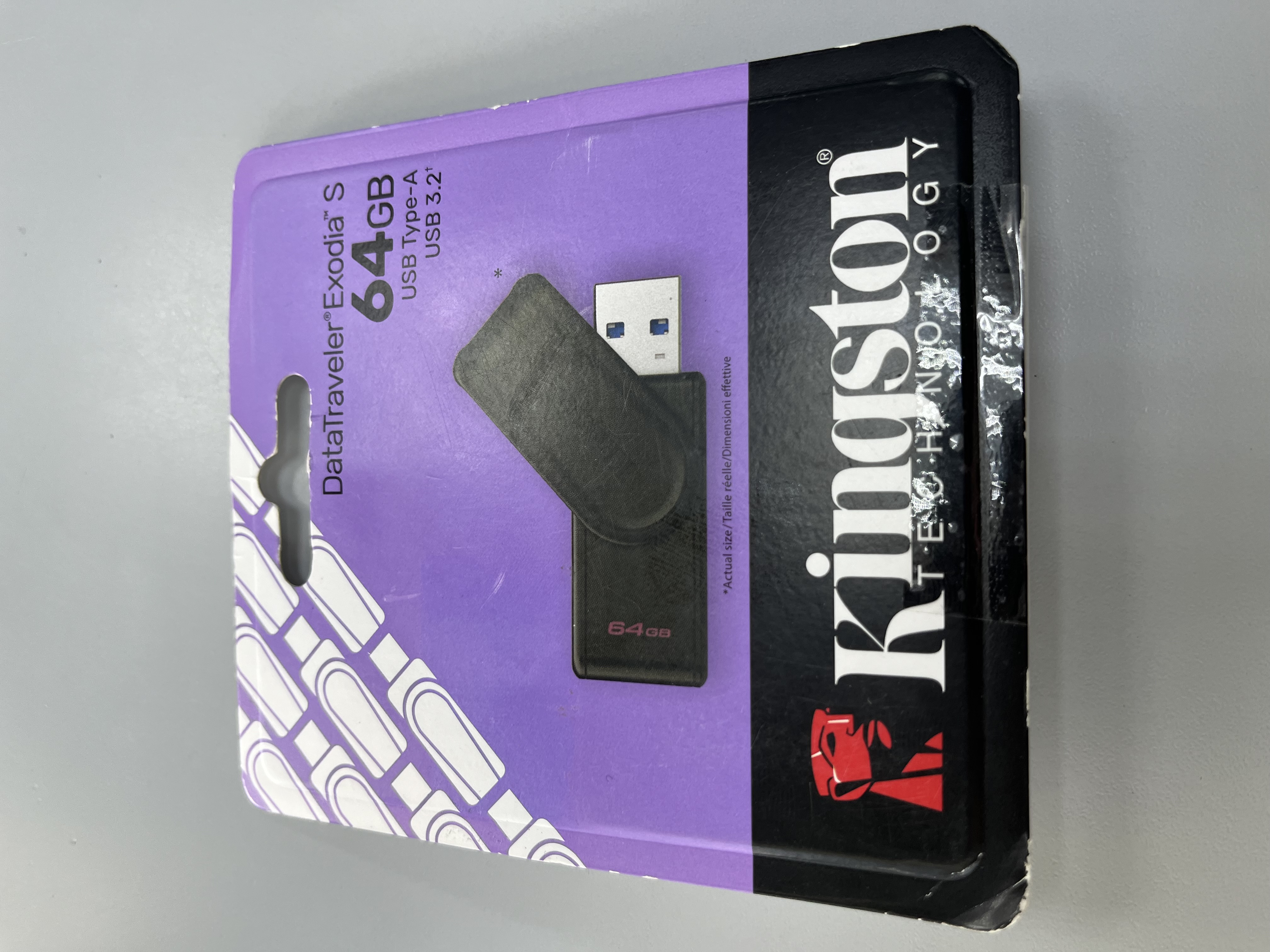 Уцінка * Флешка Kingston USB 3.2 Type-A Gen1 DT Exodia S 64GB фото №4