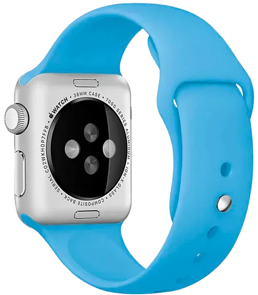 Ремешок DM Band Silicone для Apple Watch 38mm/40mm Blue фото №2