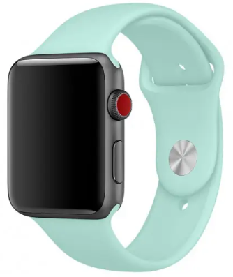 Ремешок DM Band Silicone для Apple Watch 38mm/40mm Sea Blue фото №2
