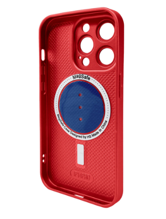 Чохол для телефона AG Glass Matt Frame Color MagSafe Logo for Apple iPhone 14 Pro Cola Red фото №2