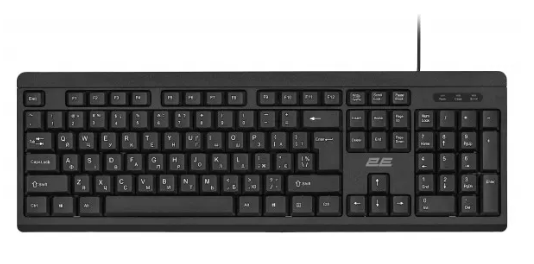 Клавіатура 2E KS108 USB Black (2E-KS108UB_UA)