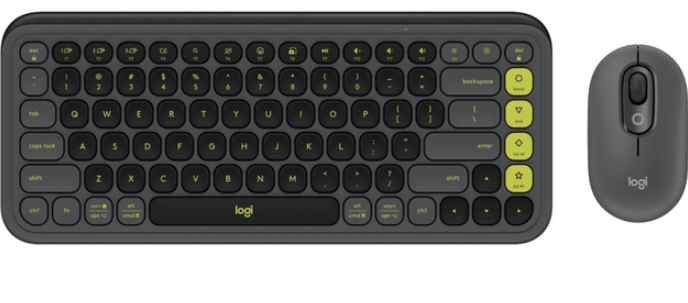 Клавіатура   мишка Logitech POP Icon Combo Bluetooth UA Graphite (920-013156)