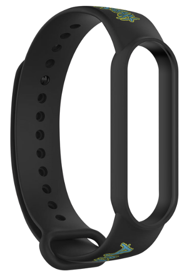Ремінець для годинника Armorstandart RM для Xiaomi Mi Band 7/6/5 Inscription Black (ARM59271)