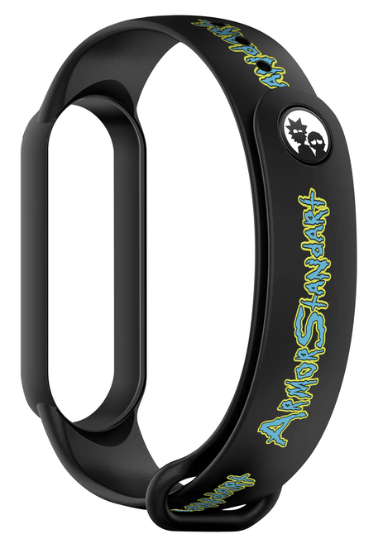 Ремінець для годинника Armorstandart RM для Xiaomi Mi Band 7/6/5 Inscription Black (ARM59271) фото №2