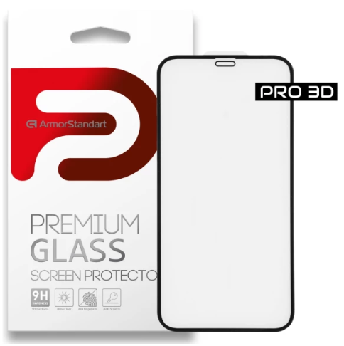 Защитное стекло Armorstandart Pro 3D для Apple iPhone 12/12 Pro Black (ARM57355)