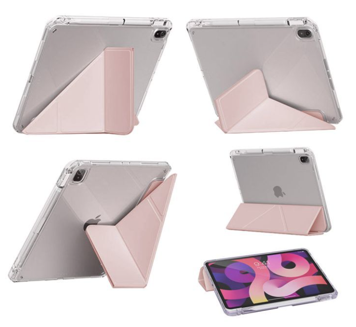 Чохол для планшета BeCover Ultra Slim Origami Transparent Apple Pencil Apple iPad Air (4/5) 2020/2022 10.9" Pink (711104) фото №3