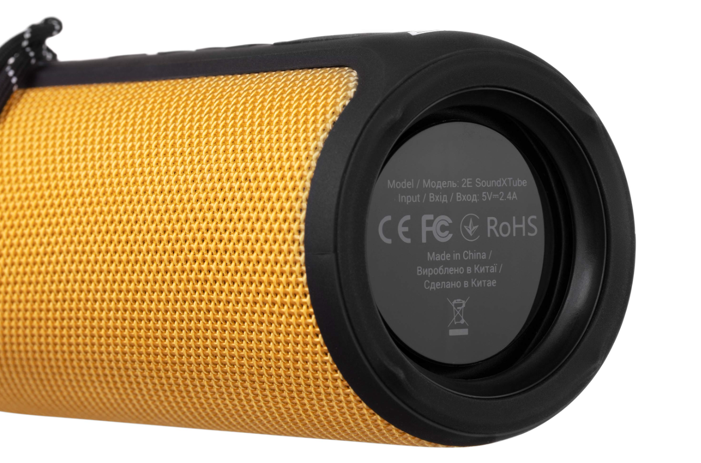 Портативна колонка 2E SoundXTube TWS MP3 Wireless Waterproof Yellow (2E-BSSXTWYW) фото №6