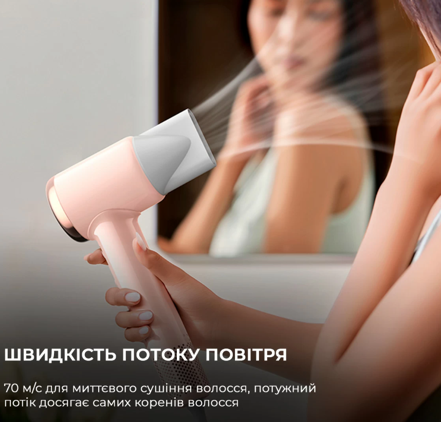 Фен Deerma DEM-CF50W Pink фото №7