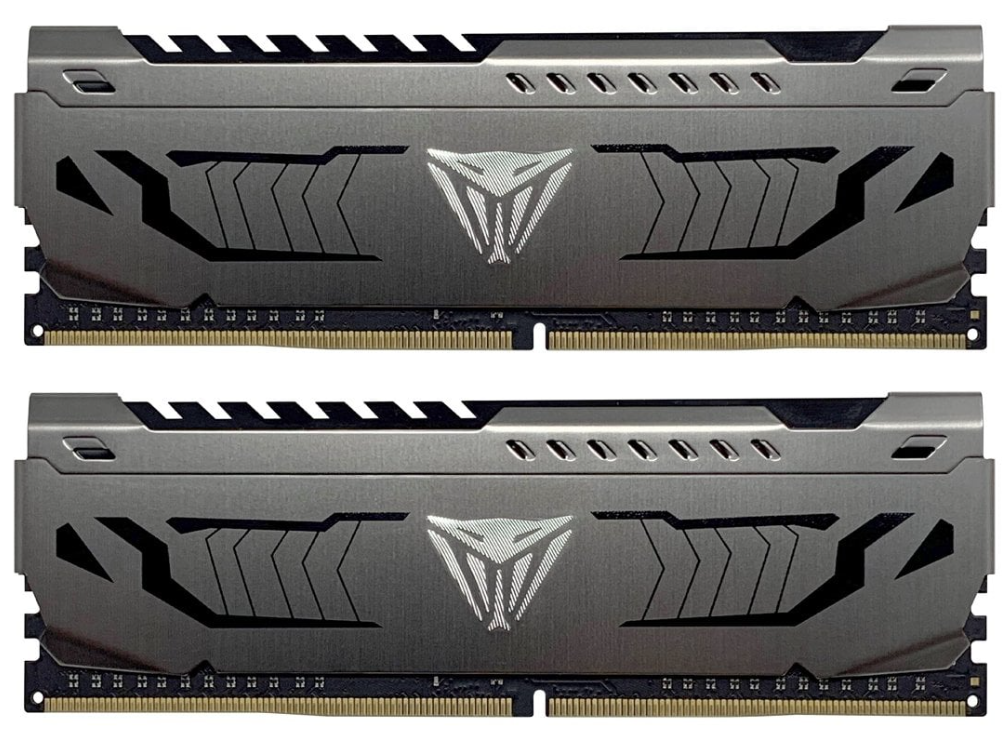 Модуль пам'яті для комп'ютера Patriot DDR4 16GB (2x8GB) 3200 MHz Viper Steel (PVS416G320C6K)