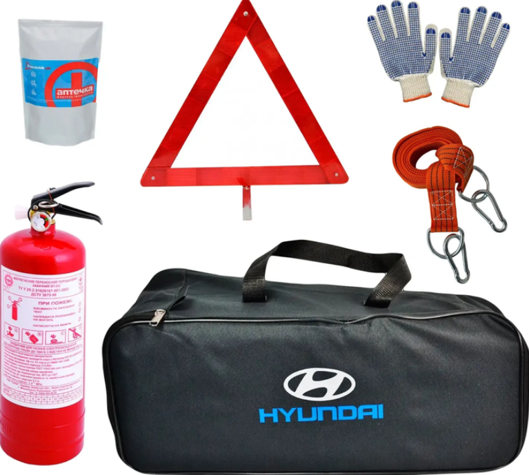 Набор техпомощи Poputchik Базовий, Hyundai, чорна (01-142-IS)