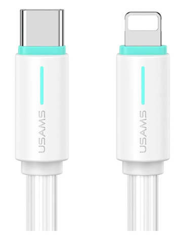 Usams Type-C to Lightning U38 PD 30W 2.4А 1.0m White
