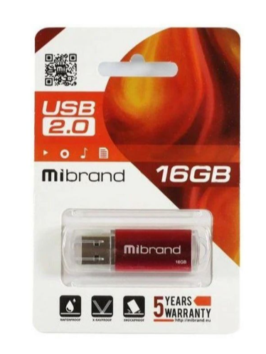 Флешка Mibrand Cougar 16Gb Red 2.0 фото №2