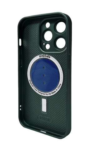 Чохол для телефона AG Glass Matt Frame Color MagSafe Logo for Apple iPhone 15 Pro Cangling Green фото №2