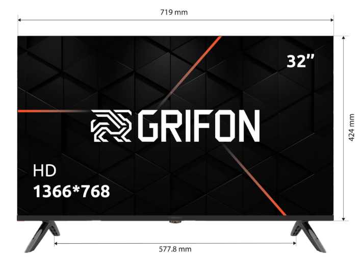 Телевізор Grifon Diva DV43FSB фото №4