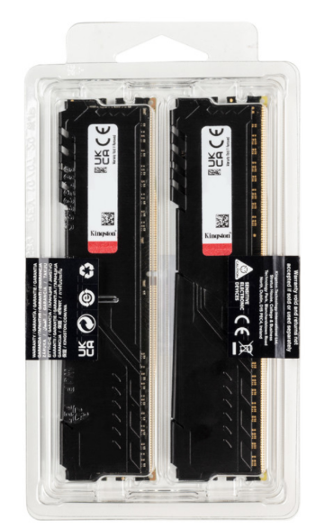 Модуль пам'яті для комп'ютера Kingston Fury (ex.HyperX) DDR4 16GB (2x8GB) 3200 MHz Fury Beast Black (KF432C16BBK2/16) фото №3