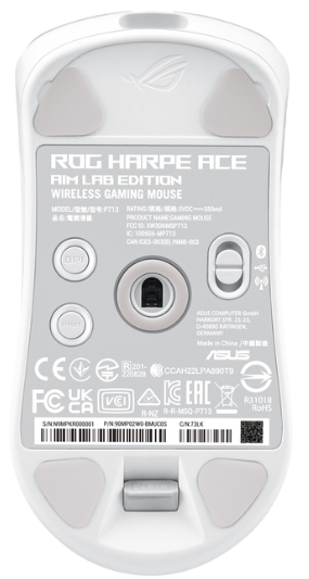 Комп'ютерна миша Asus ROG Harpe Ace Aim Lab Edition Wireless/USB White (90MP02W0-BMUA10) фото №2