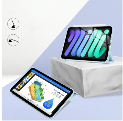 Чохол для планшета BeCover Tri Fold Hard Apple iPad 10.9" 2022/2024 Light Blue (712984) фото №3