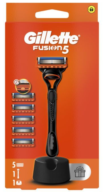 Бритва Gillette Fusion5 с 5 сменными картриджами   Подставка (8700216356794) фото №2