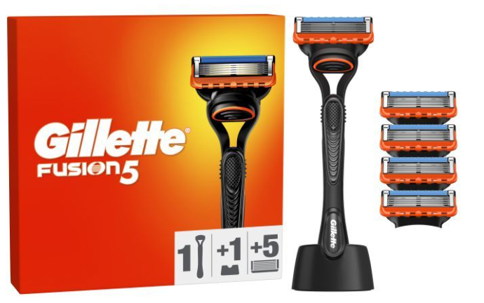 Бритва Gillette Fusion5 с 5 сменными картриджами   Подставка (8700216356794)