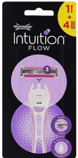 Бритва Wilkinson Sword Intuituin Hybrid 3 Flow 1 4 шт. (4027800106004)