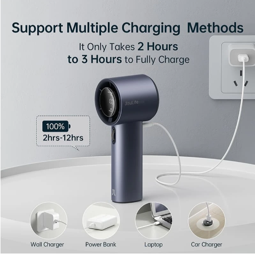 Вентилятор Jisulife Handheld Fan Pro1 grey фото №11