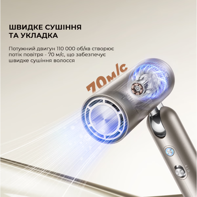 Фен Dreamе Pocket Hair Dryer (AHD51) Grey фото №2