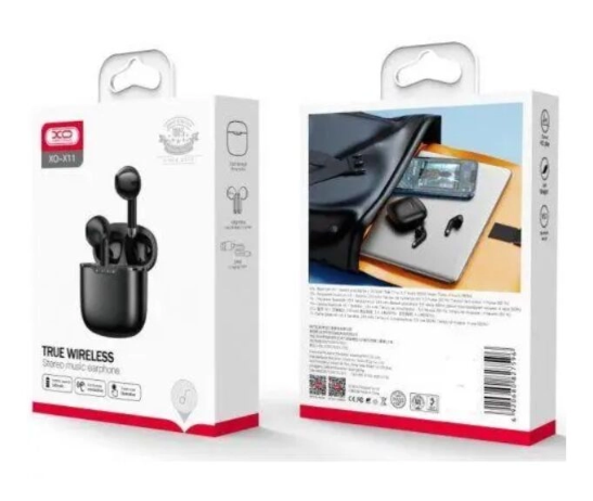 Наушники XO X11 TWS Wireless Earphone Black фото №3