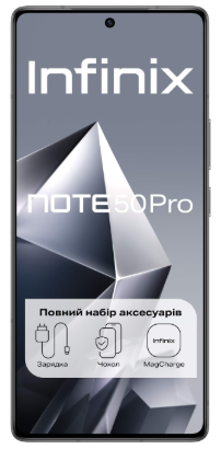 Смартфон Infinix Note 50 Pro 12/256GB Shadow Black (4894947068355) фото №5